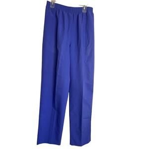 Vtg Bending Easy Womens Sm Purple Pants Pull On Slacks Elastic High Rise